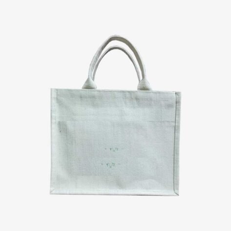 Jute Shopping Bag - Jute Cotton Front Pocket Zipper